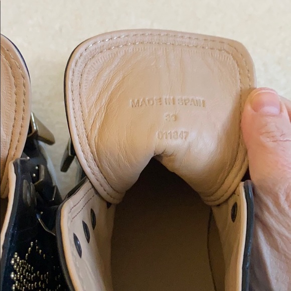 Chloe Kyle studded high top leather sneaker - Picture 14 of 15